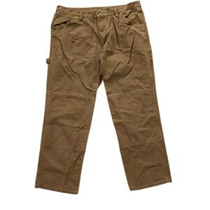Guide Gear Heavy Canvas Brown Outdoor Carpenter Pants Mens Size 40x32